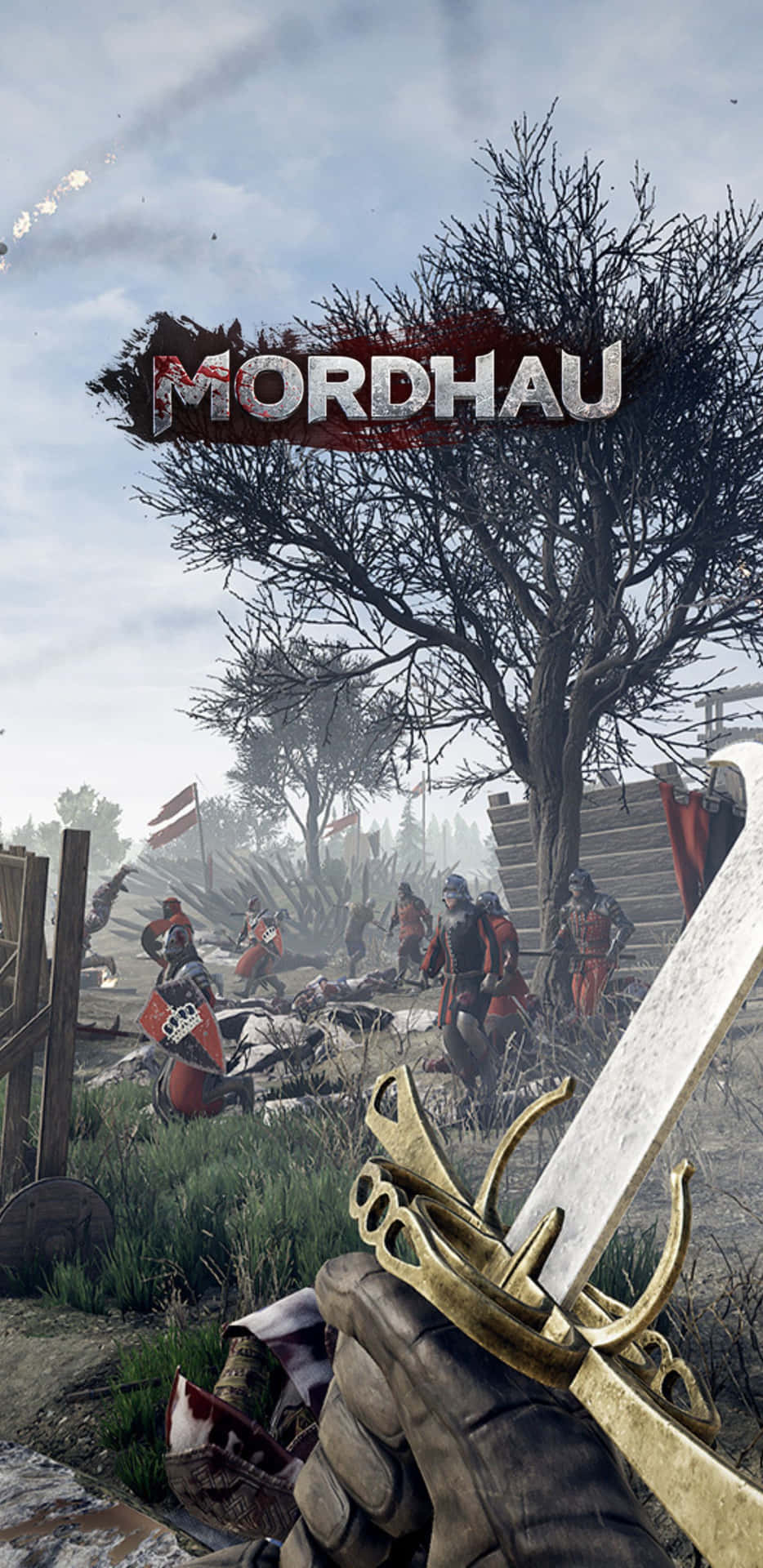Mordhau medieval multi-player action game on a Pixel 3xl