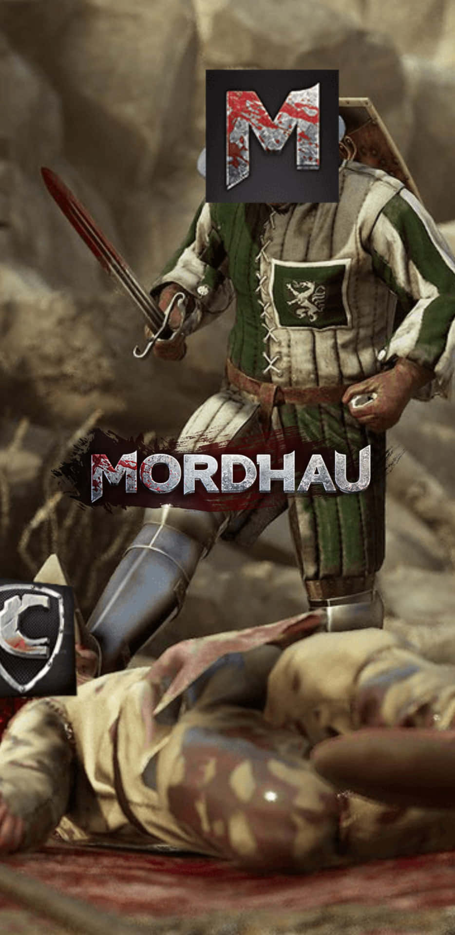 Mordhauc - Un Uomo Con Una Spada E Un Corpo Morto