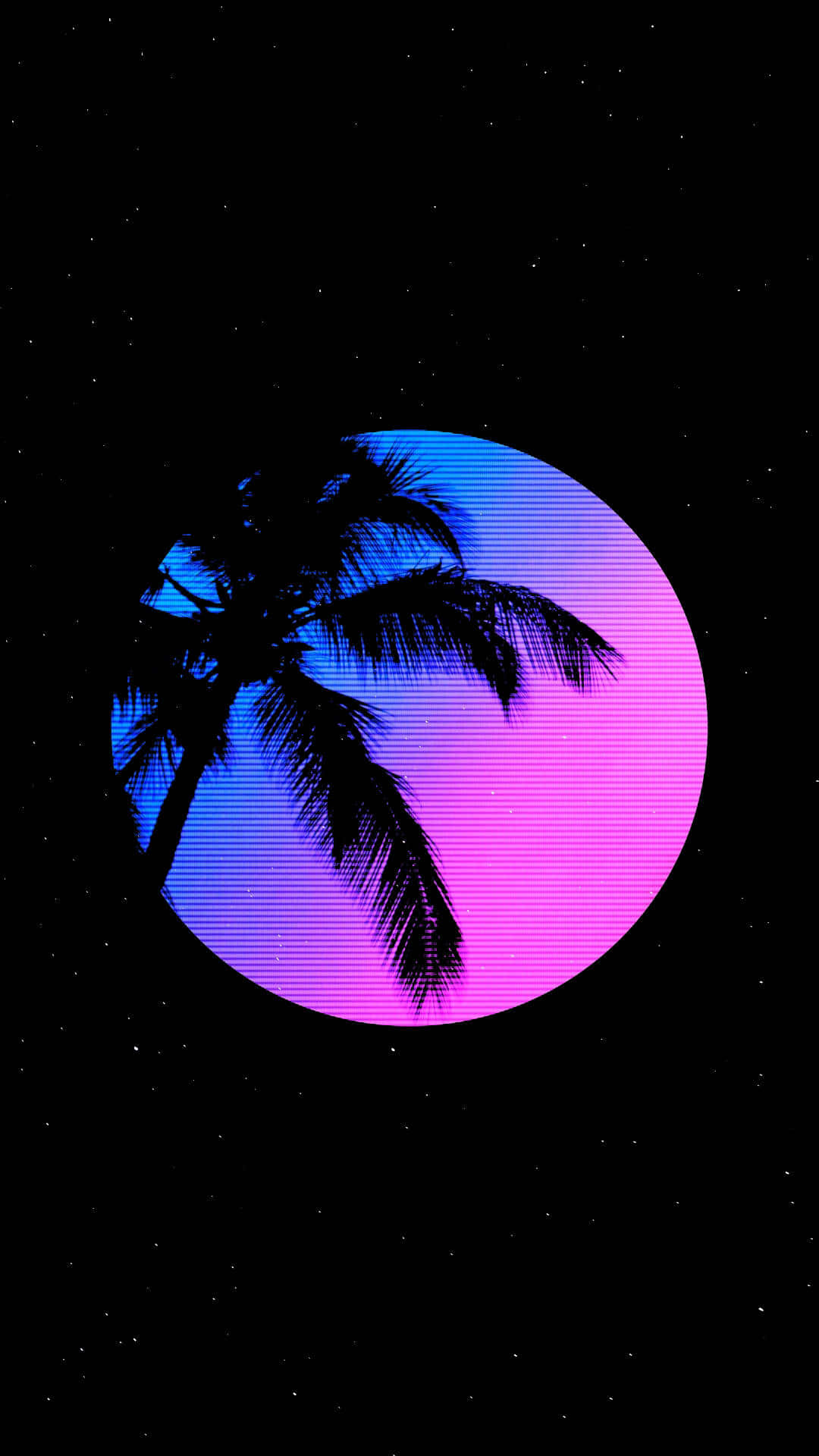 Moon And Coconut Tree Pixel 3xl Oled Background