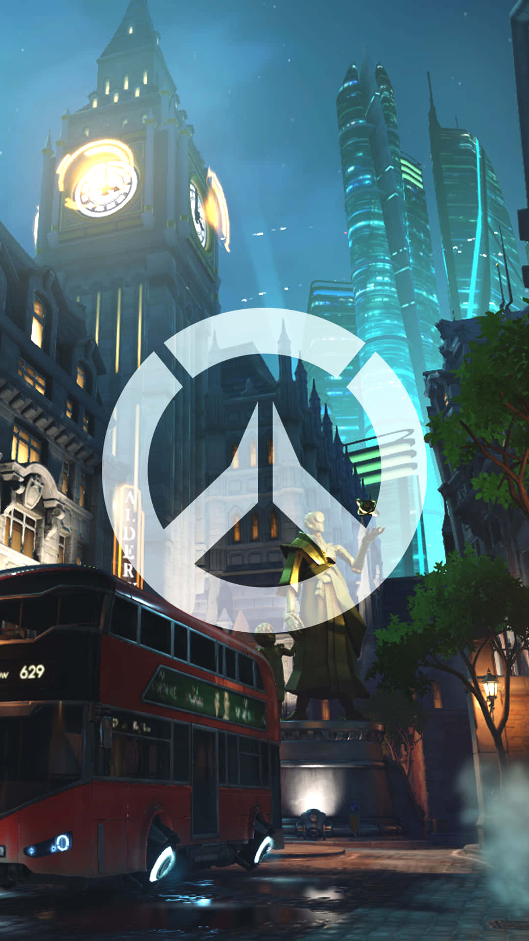 Exciting Overwatch Gameplay Background for Pixel 3XL
