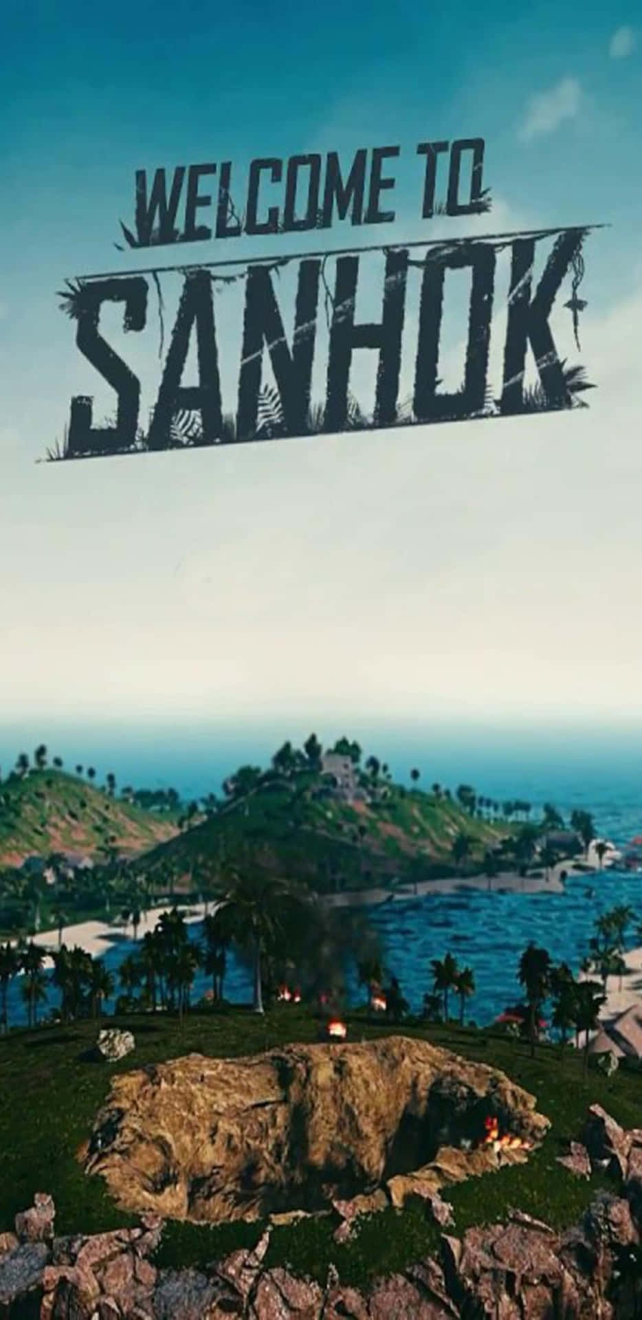 Pixel 3xl Playerunknown's Battlegrounds Background Welcome To Sanhok Poster