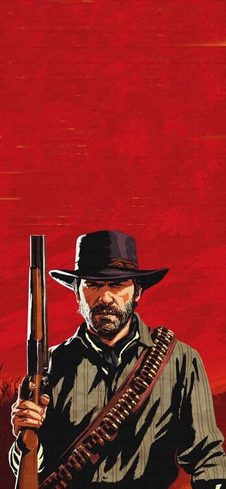 Pixel 3xl Red Dead Redemption 2 Background Arthur Morgan Red Background