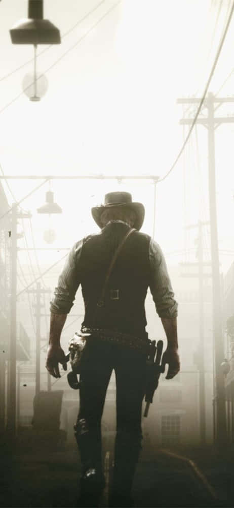Pixel 3xl Red Dead Redemption 2 Background Cowboy Head Down Background