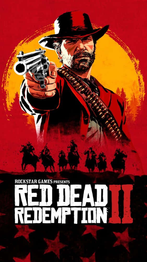Pixel 3xl Red Dead Redemption 2 Background Red Classic Game Poster Background