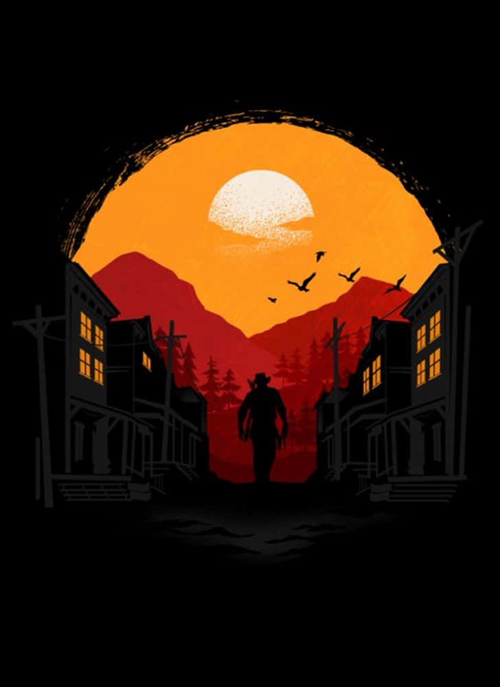 Pixel 3xl Red Dead Redemption 2 Background Video Game Fanart Walking Background