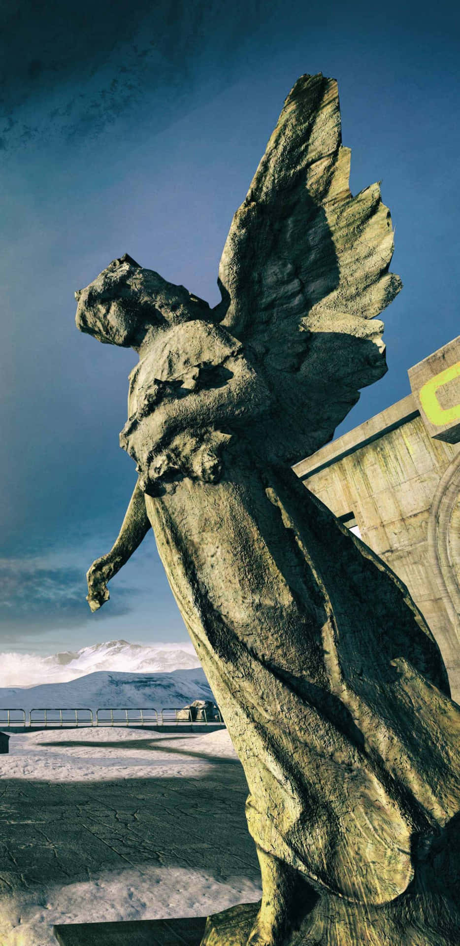 Pixel 3xl The Talos Principle Background Angel Statue