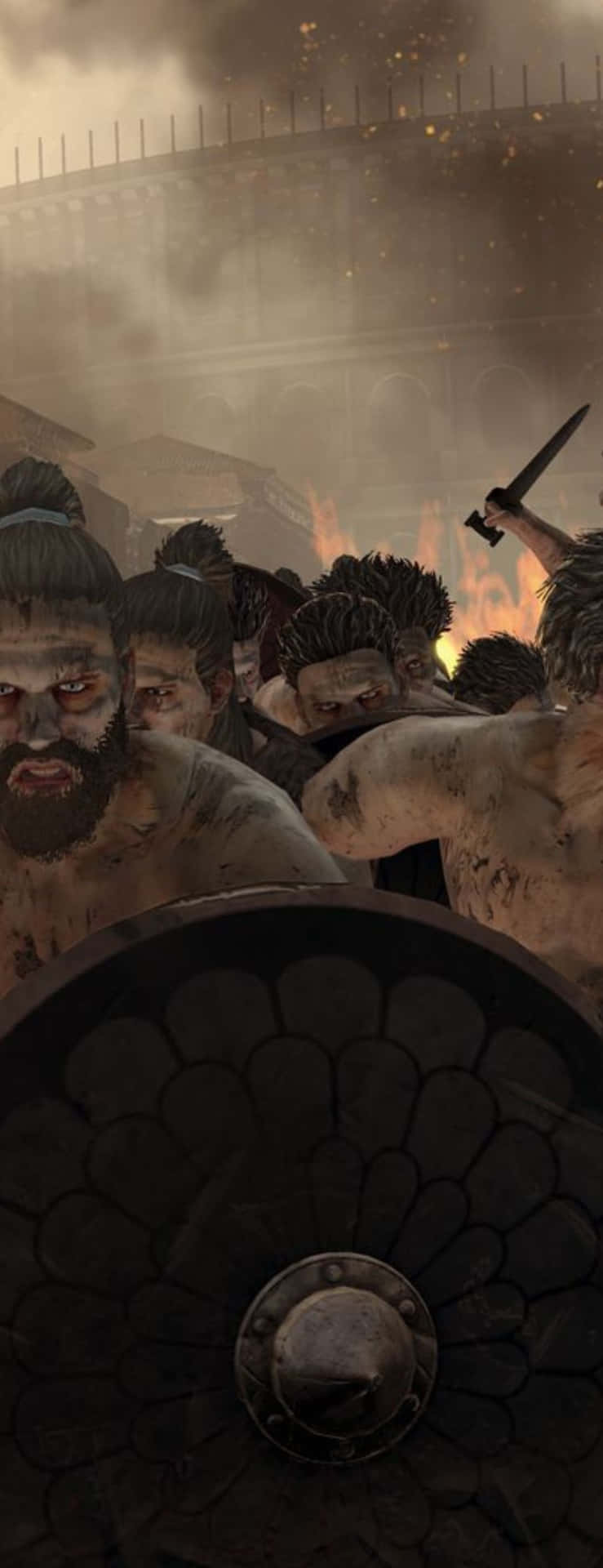 Pixel 3xl Total War Attila Barbarians Fight Background