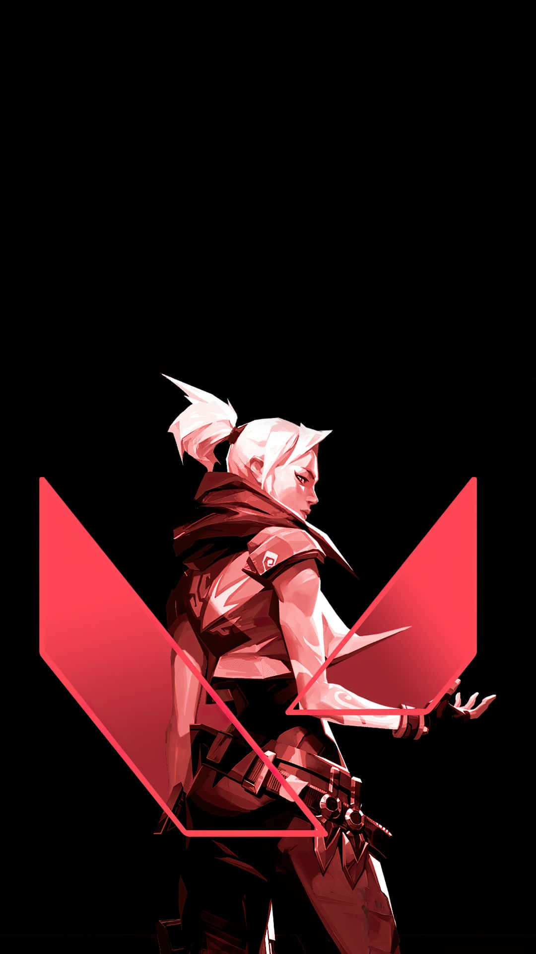 Pixel 3xl Valorant Background Jett In Red