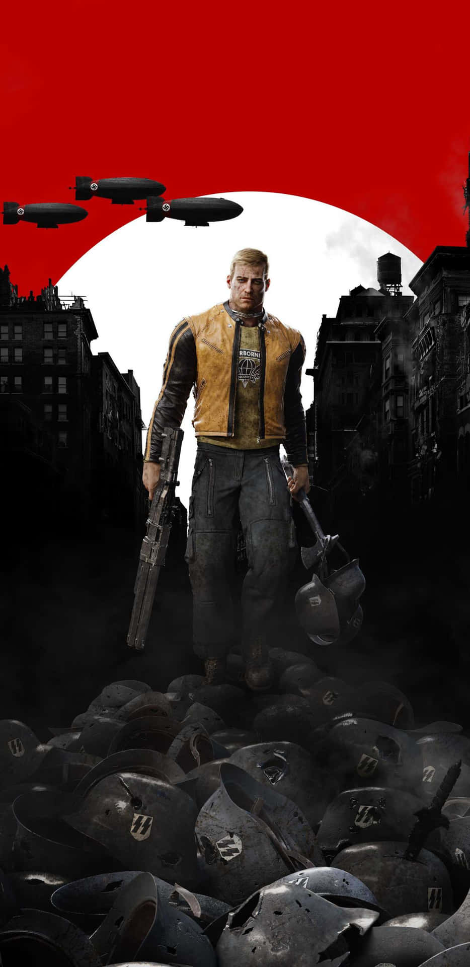 Bj. Blazkowicz Auf Game Poster Pixel 3xl Wolfenstein Ii Hintergrund