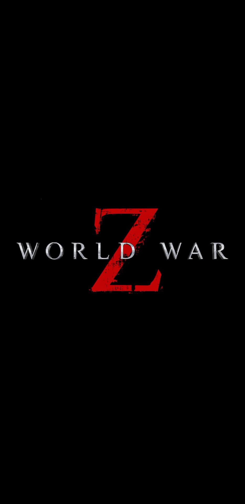 World War Z Logo On A Black Background