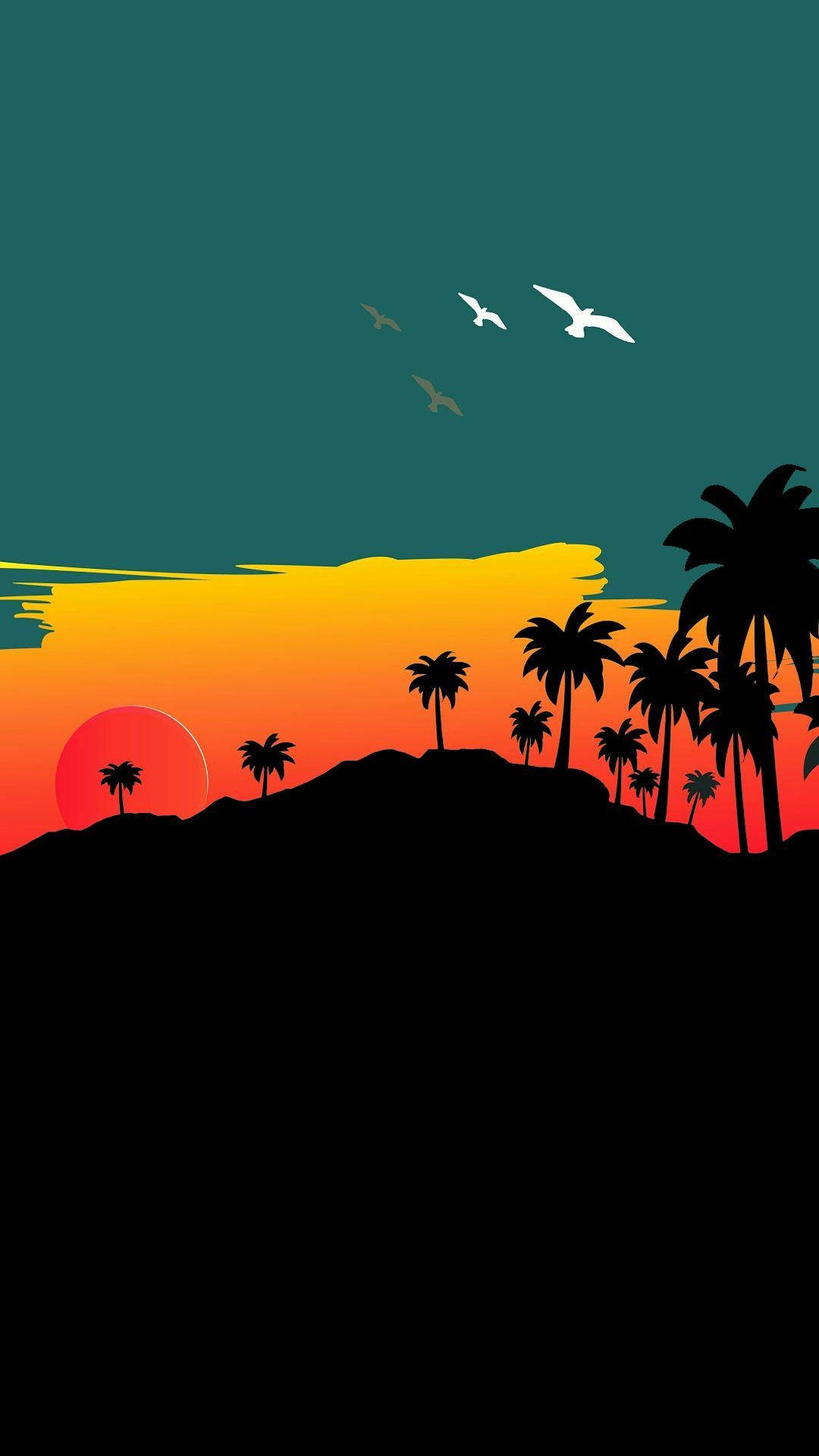 Pixel 4 Animated Tropical Island
