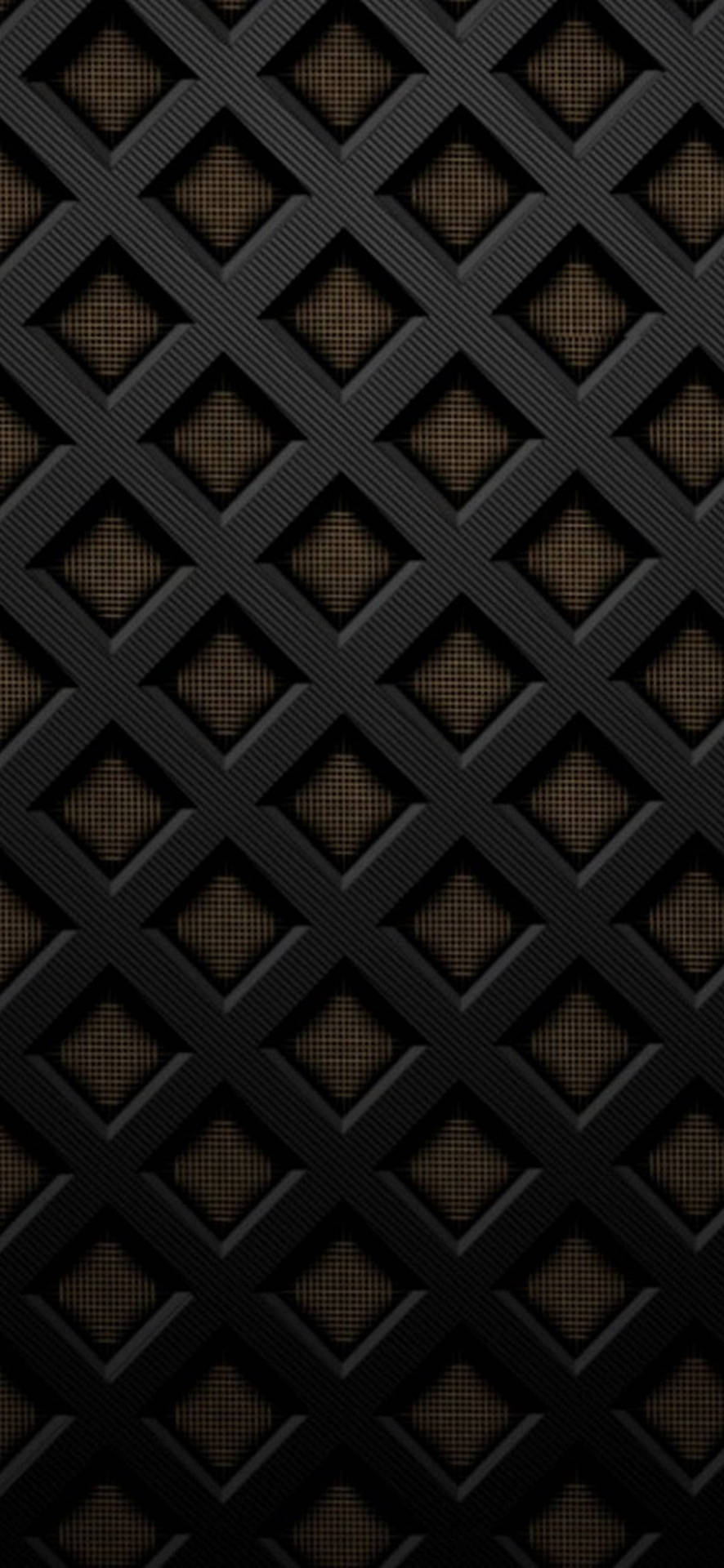 Pixel 5 Black And Gold Pattern Wallpaper