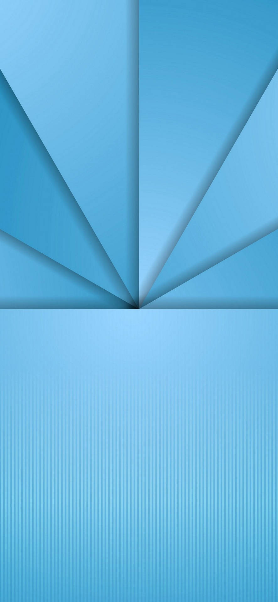 Pixel 5 Blue Fan Design Wallpaper