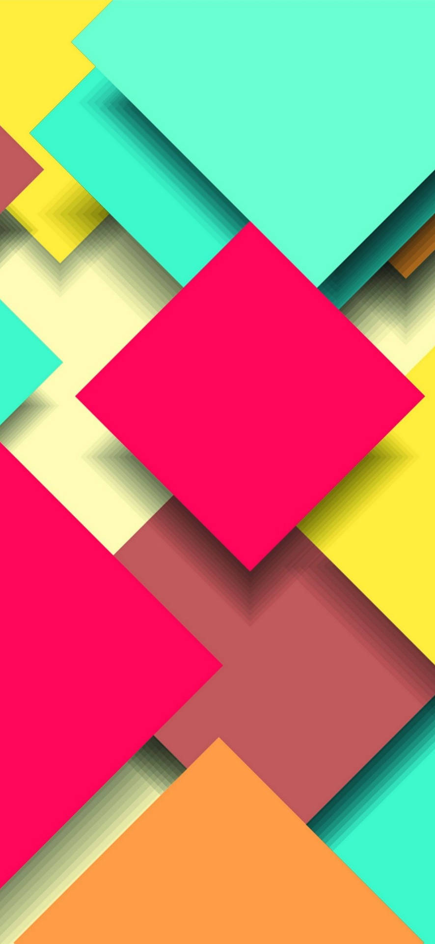 Pixel 5 Colorful Vector Squares Wallpaper