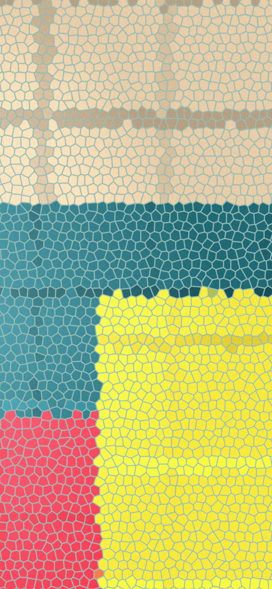 Pixel 5 Mosaic Mønster Wallpaper