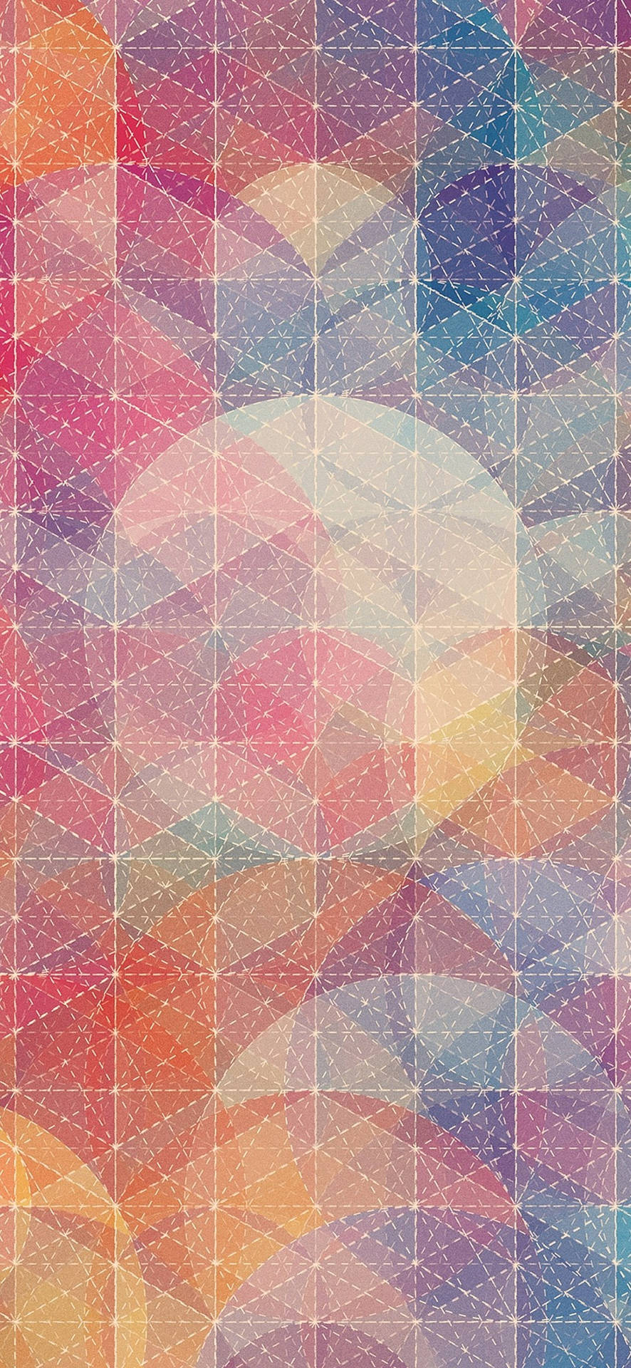 Pixel 5 Squares And Circle Patterns Background