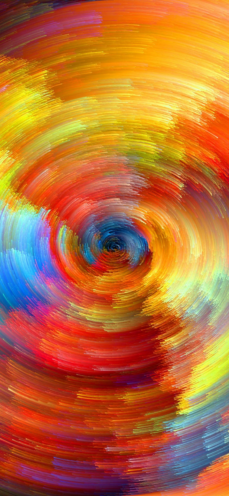 Pixel 5 Swirly Abstrakt Maleri Wallpaper