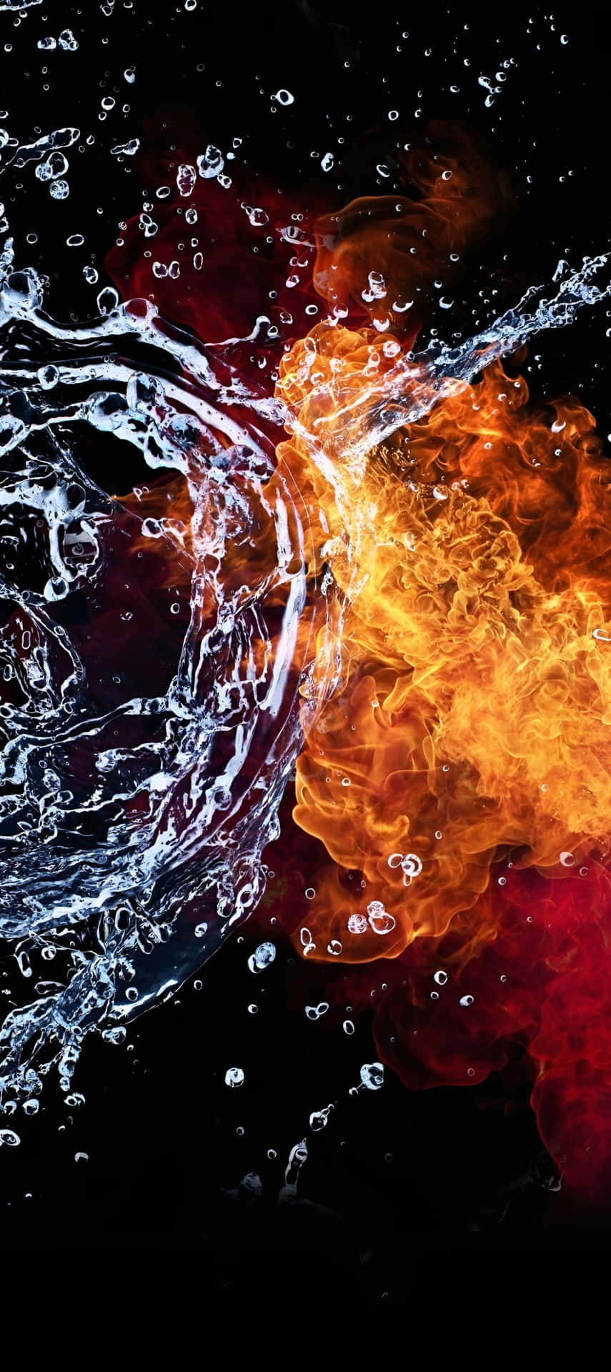 Agua Y Fuego Dinámico Pixel 9 Fondo de pantalla