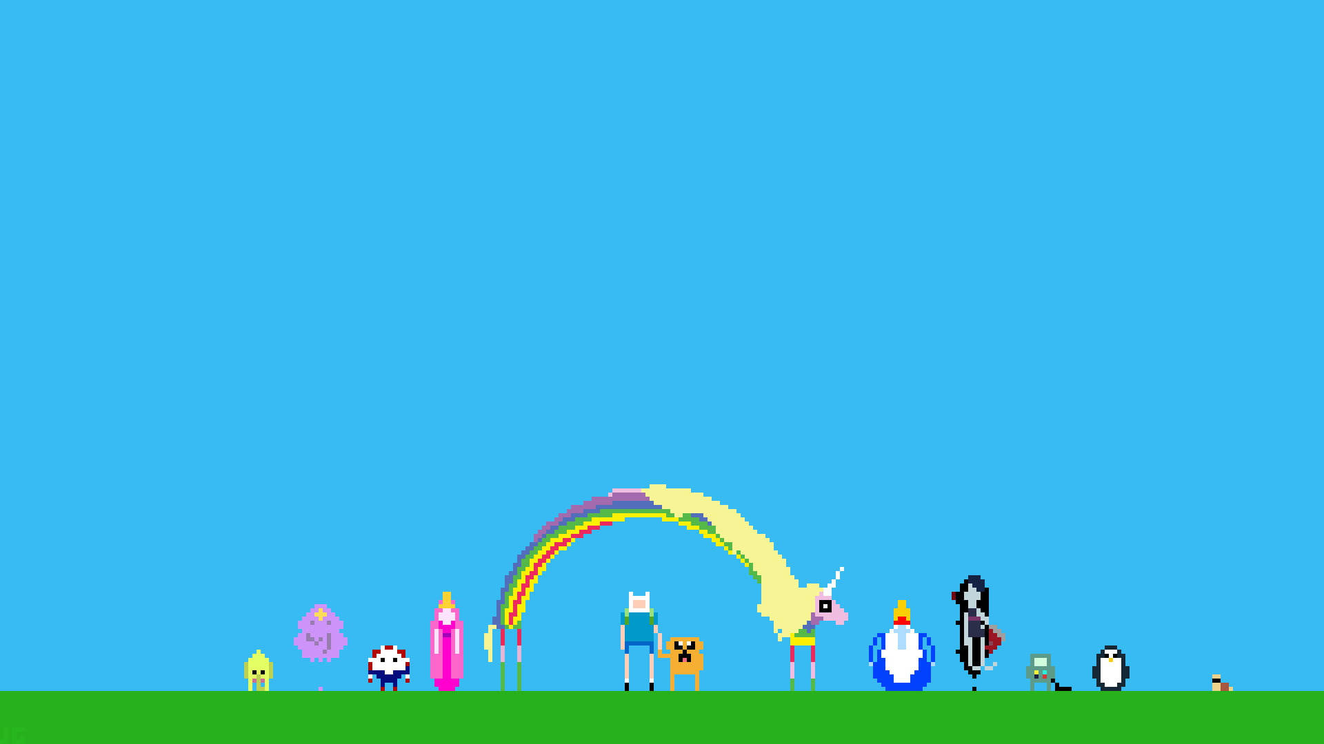 Pixel Art Adventure Time Laptop Picture