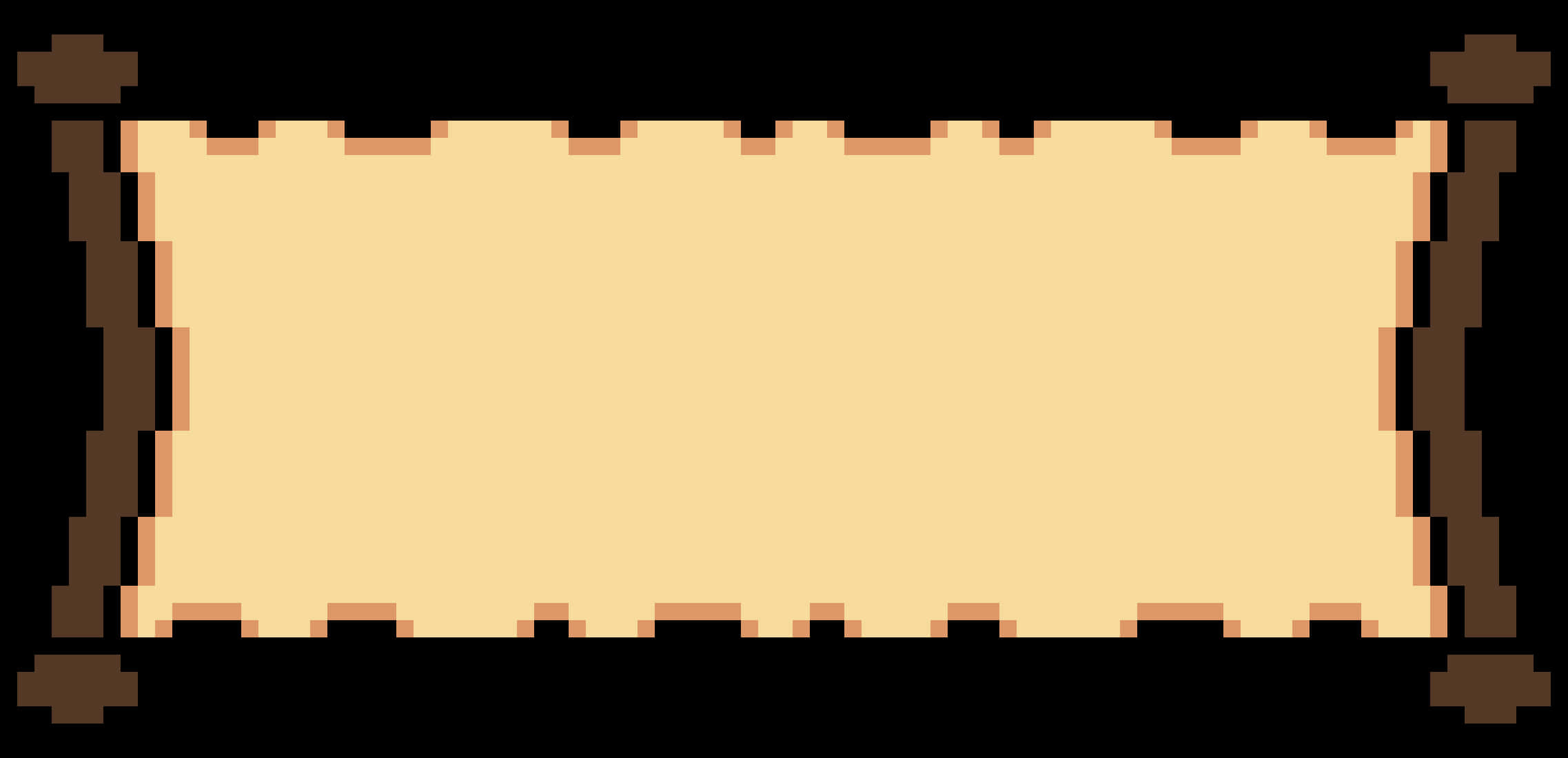 Pixel Art Ancient Scroll PNG