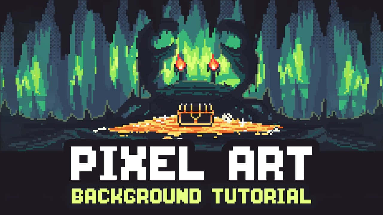 Colorful Pixel Art Background