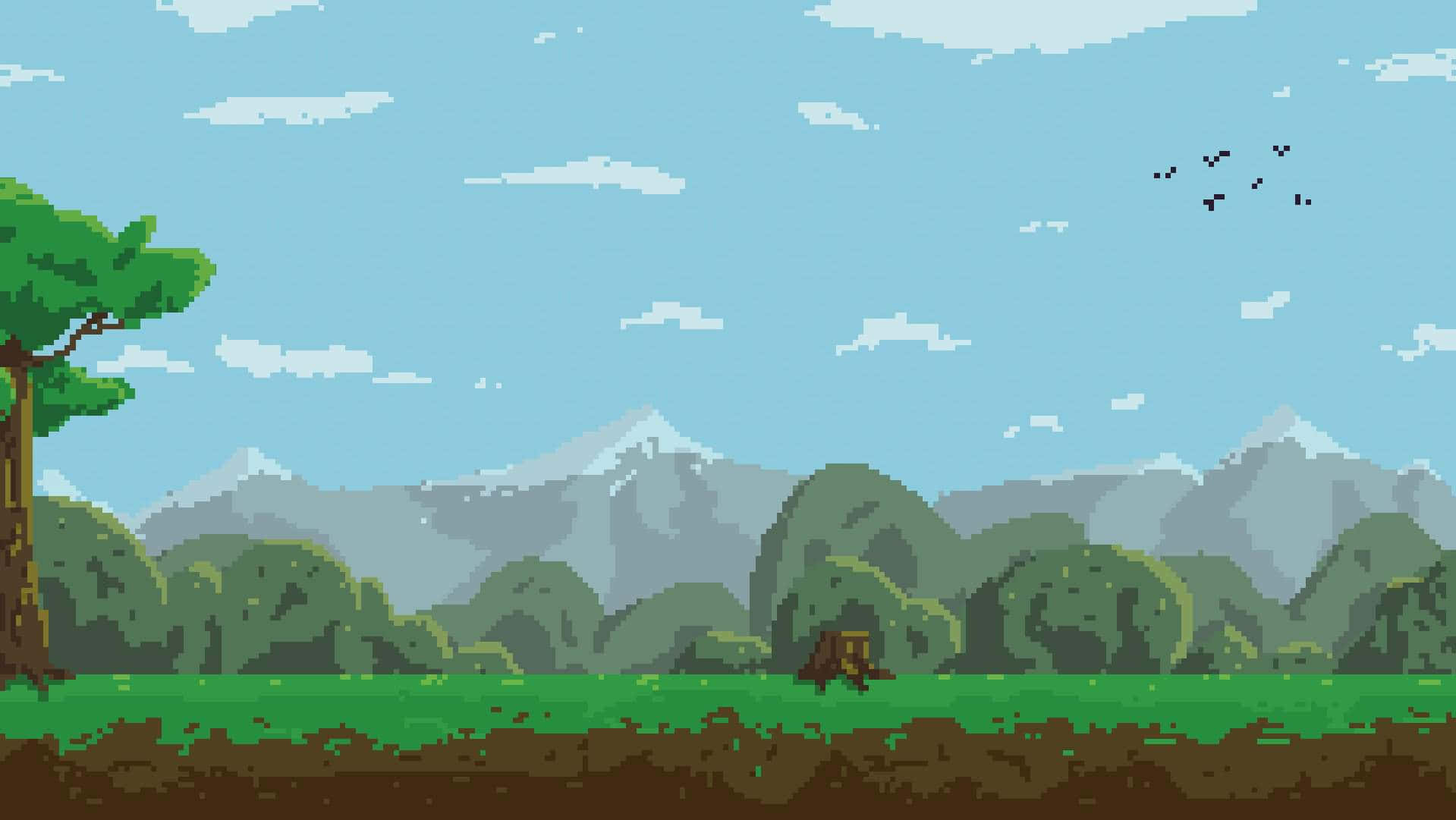 This HD pixel art wallpaper is the perfect backdrop