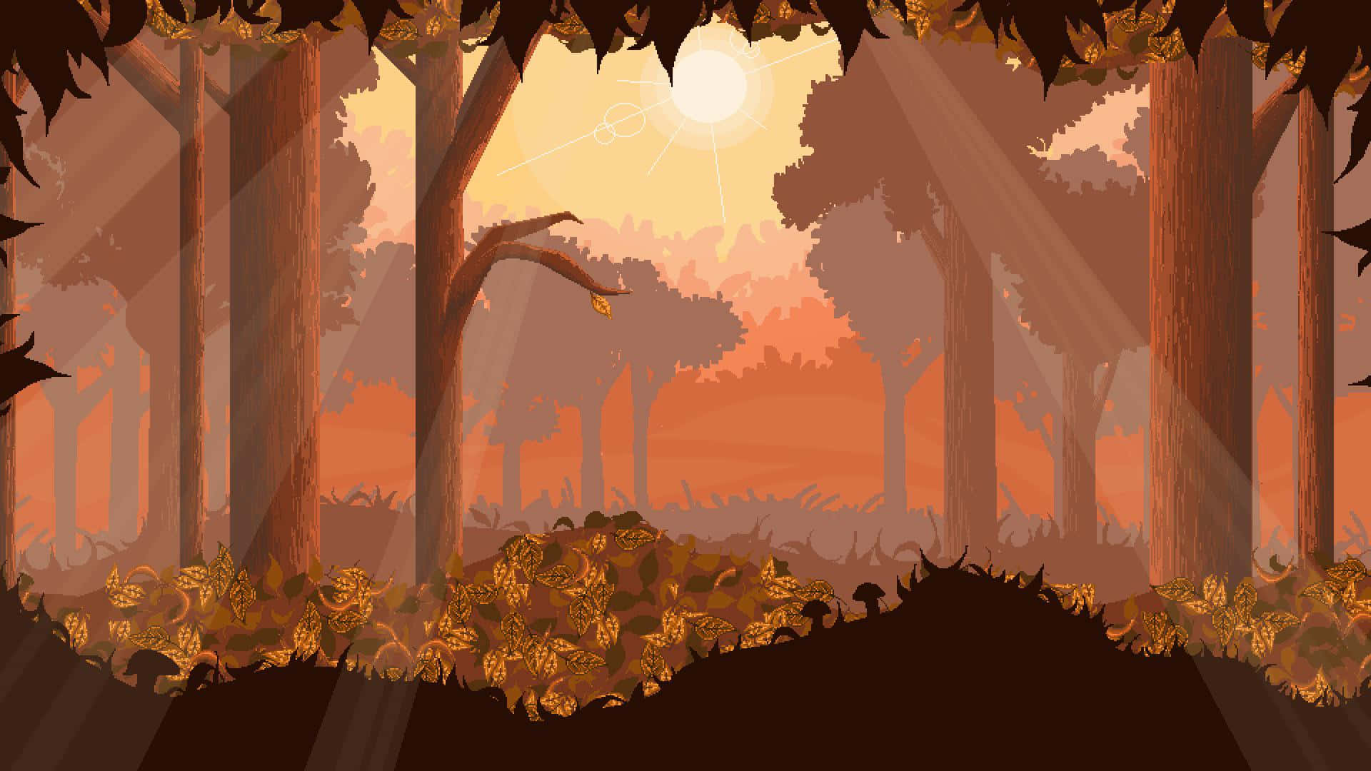 A Vibrant and Colorful Pixel Art Background