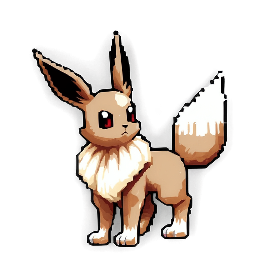 Pixel Art Eevee Sprite Png 18 PNG