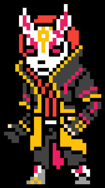Pixel Art Fortnite Character PNG