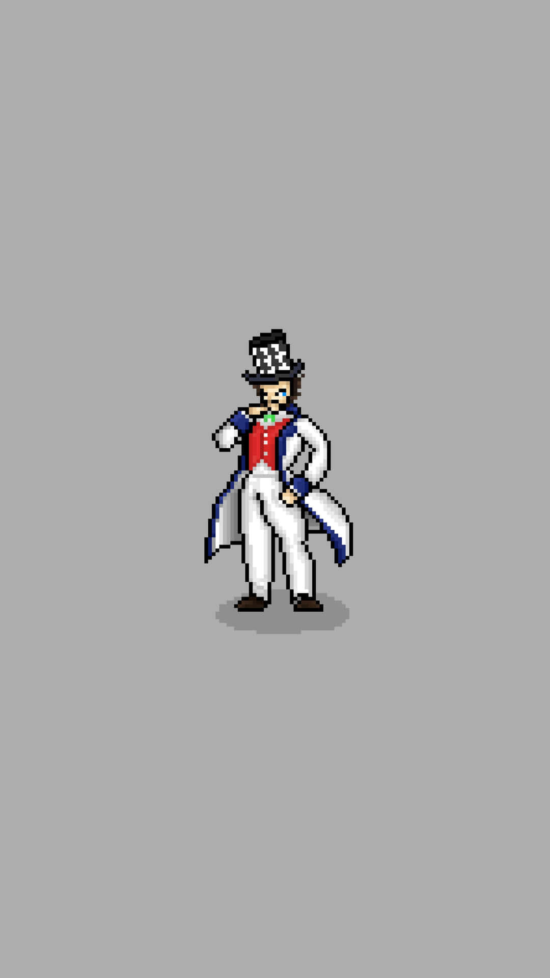 Pixel Art Gentleman Personage Achtergrond