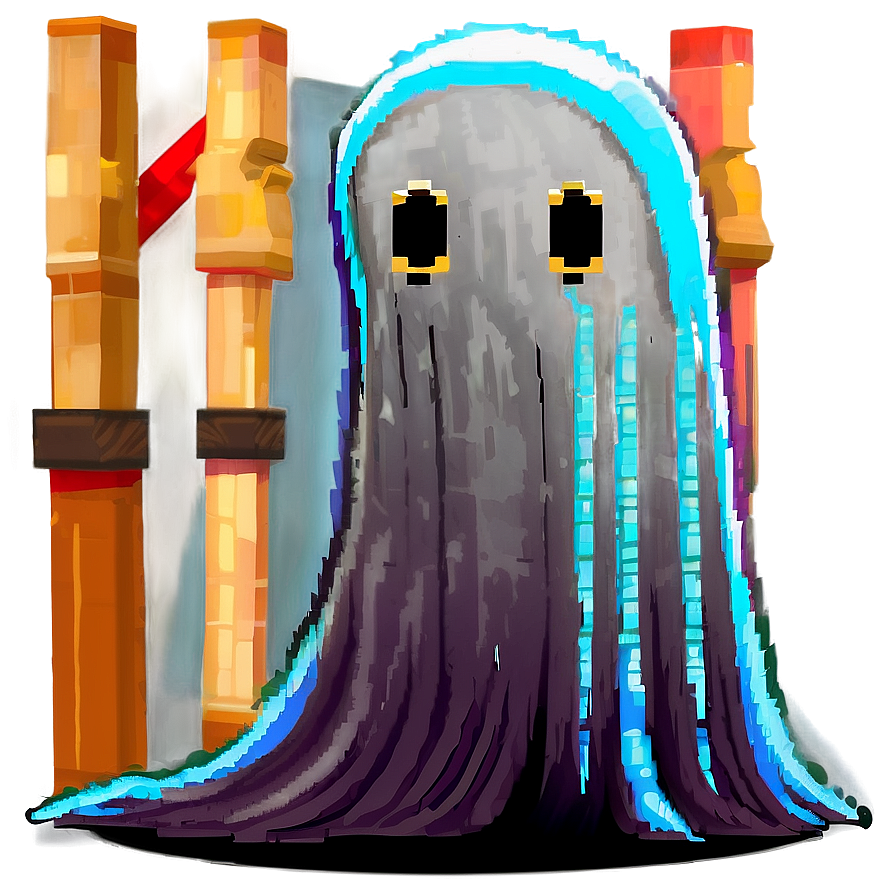 Pixel Art Ghost Character Png Pqy PNG