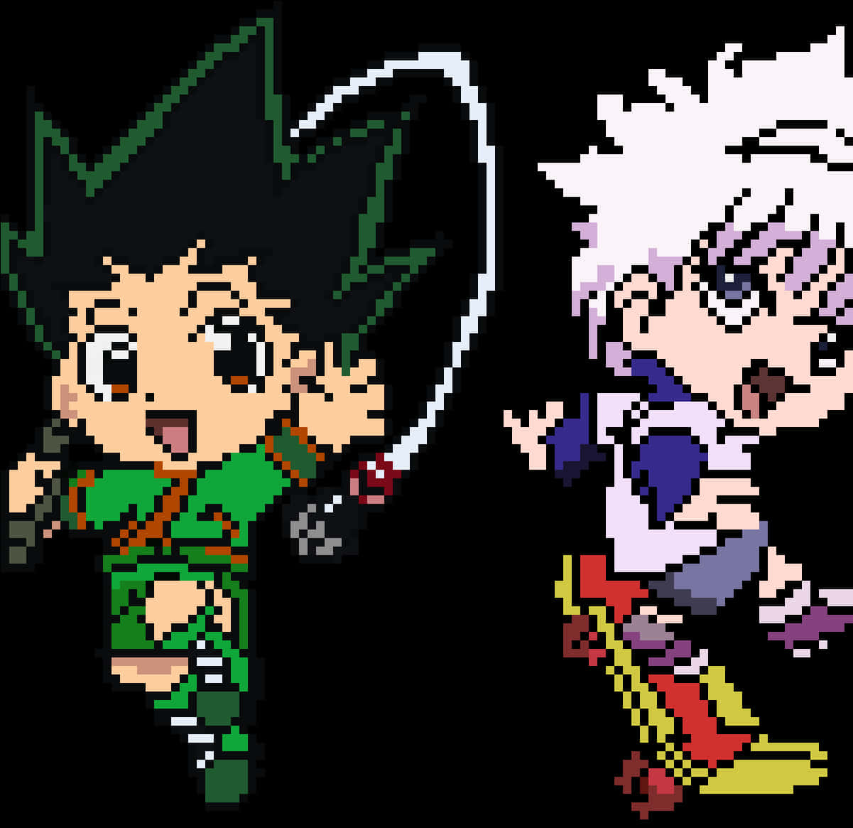 Pixel Art Hunterx Hunter Characters PNG