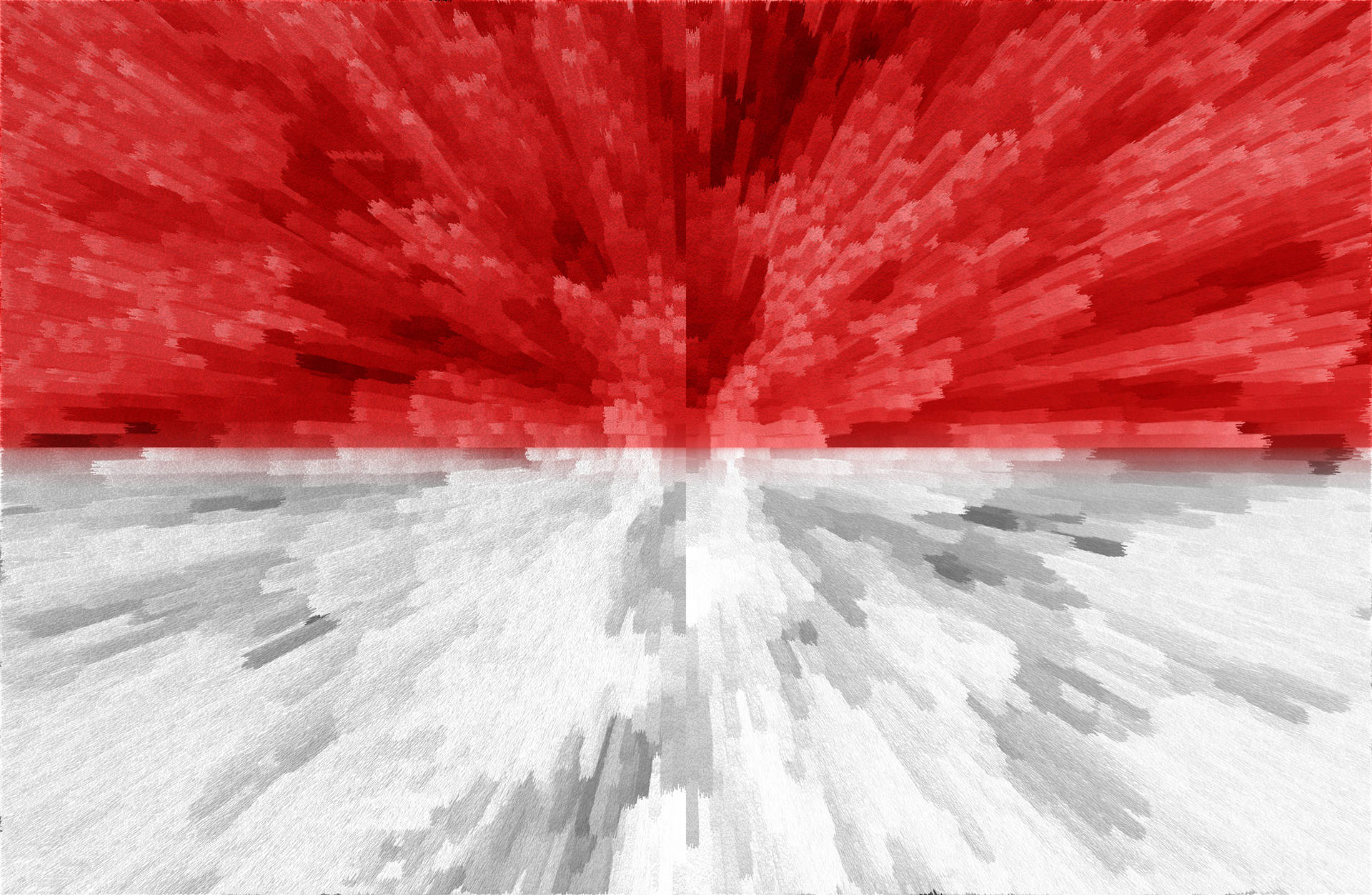 Pixel Art Indonesian Flag Wallpaper