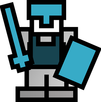 Pixel Art Knight Icon PNG