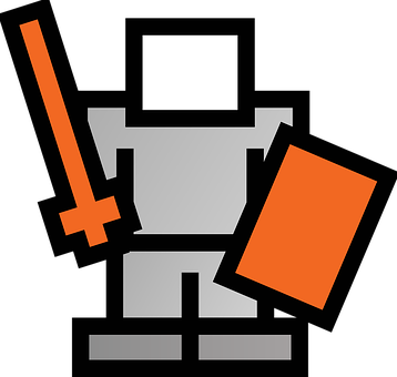 Pixel Art Knight Icon PNG