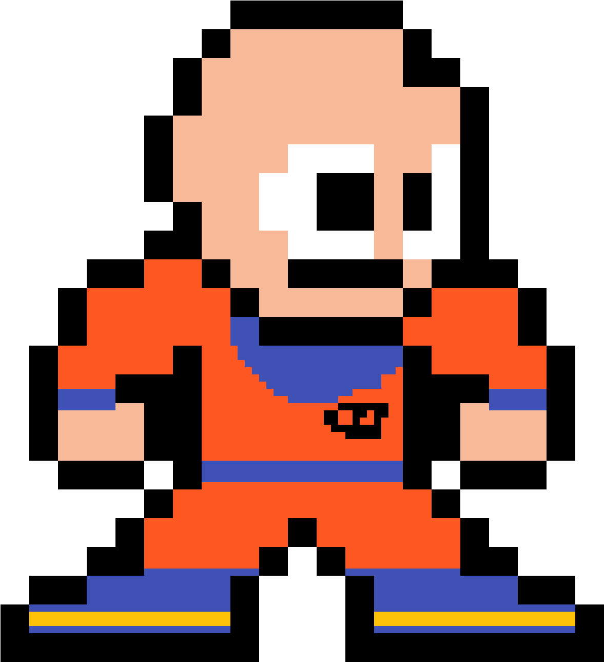 Pixel Art Martial Artist PNG