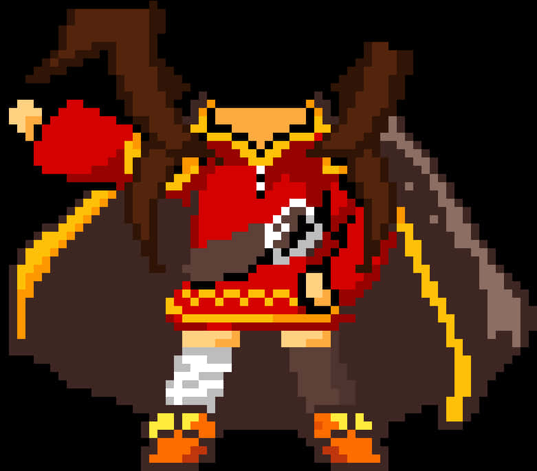 Pixel Art Megumin Konosuba PNG