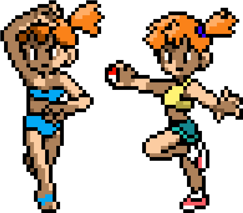 Download Pixel Art Misty Pokemon Sprites | Wallpapers.com