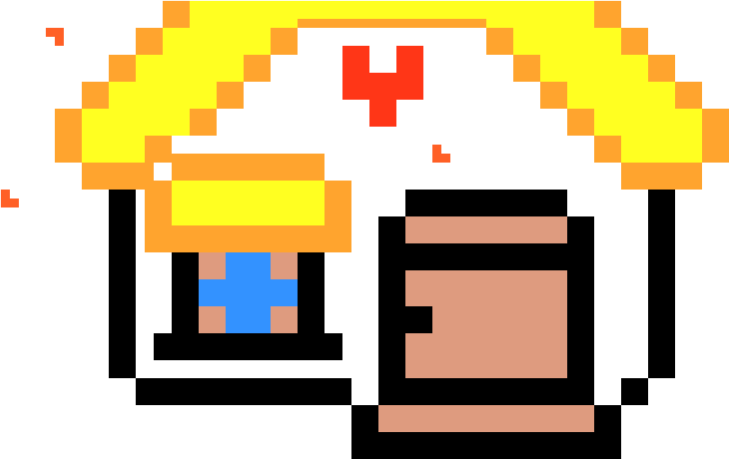 Pixel Art Nurse Character PNG