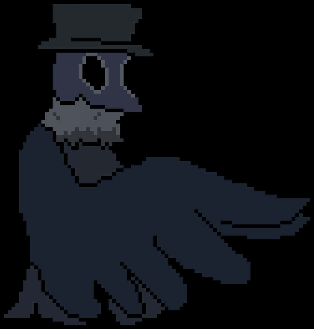 Pixel Art Plague Doctor PNG