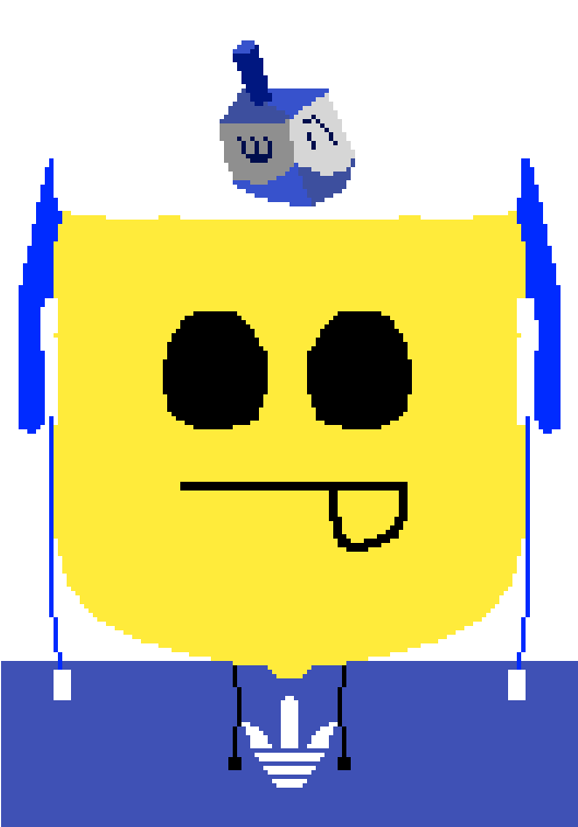 Pixelated Yellow Character.png PNG