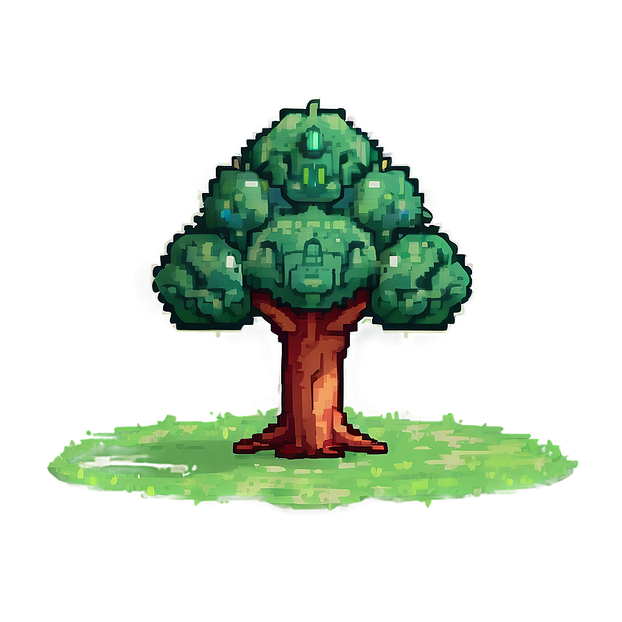 Pixel Art Small Tree Png Rcc PNG