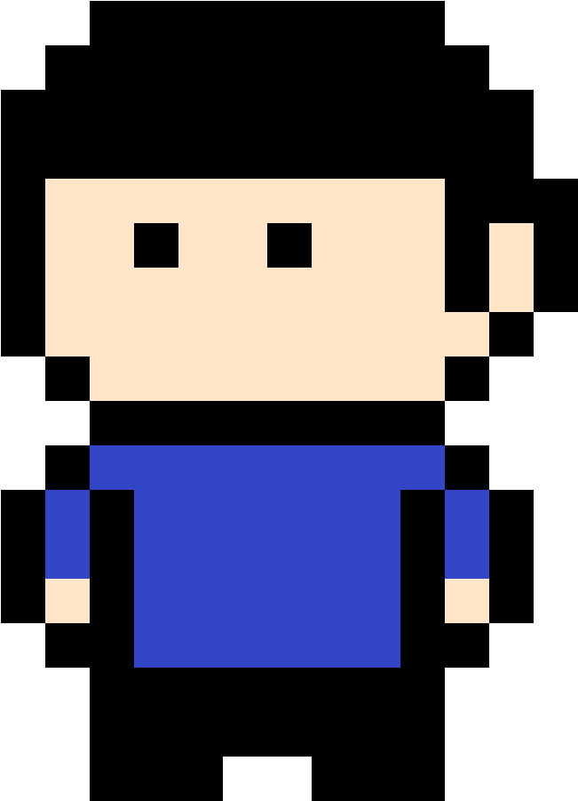 Pixel Art Spock PNG