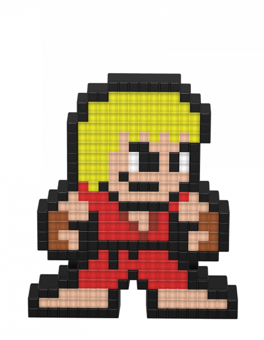 Pixel Art Street Fighter Character PNG