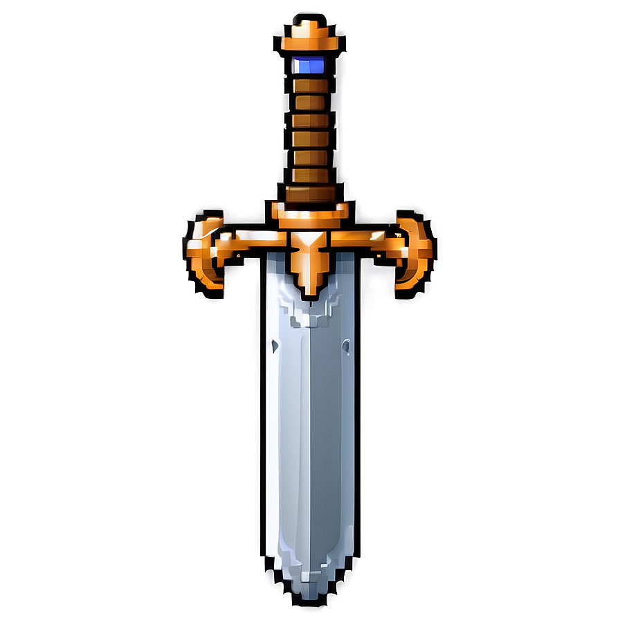 Pixel Art Sword And Shield Png Ayc17 PNG