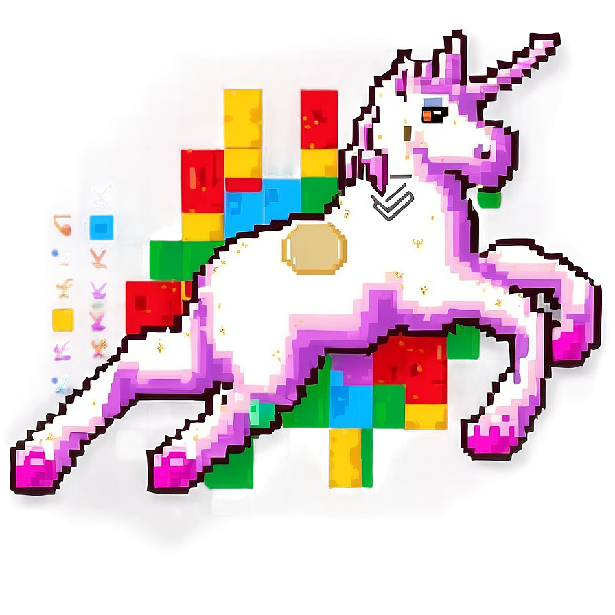 Download Pixel Art Unicorn Png 45 | Wallpapers.com