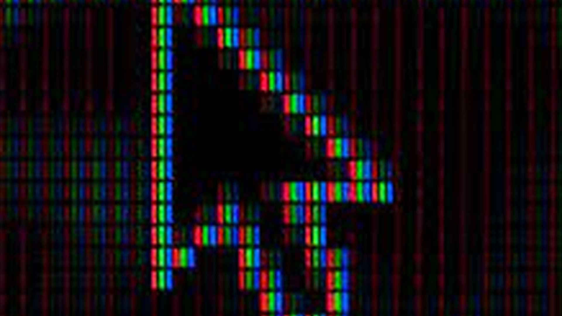 Pixeldygtige billeder med scene af små, vandrette linjer.