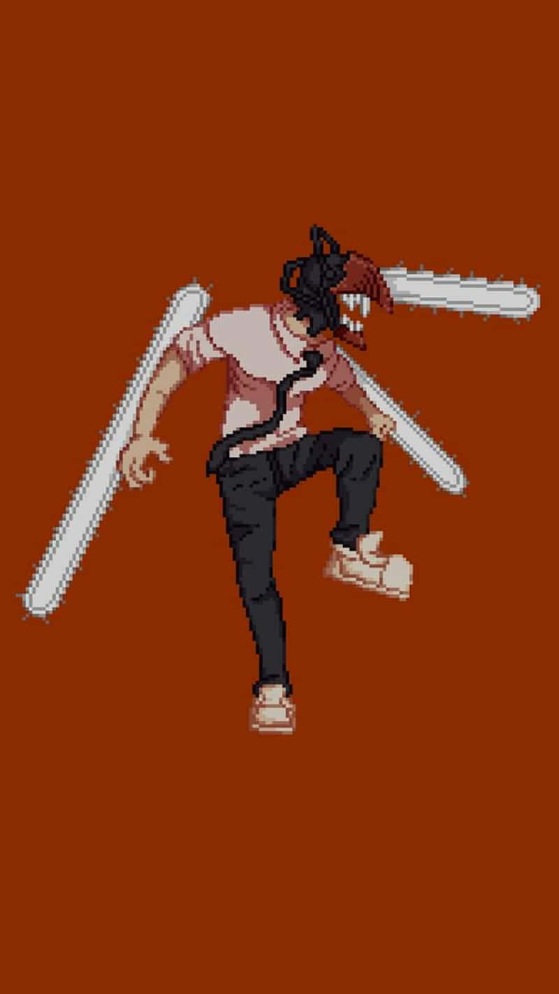 Pixel Chainsaw Man PFP Wallpaper