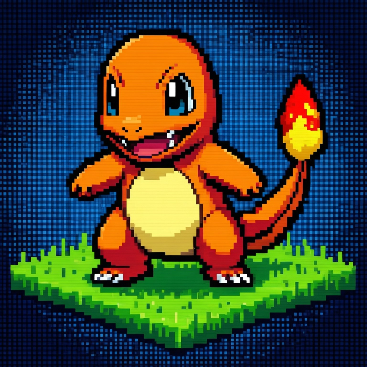 Pixel Charmander Wallpaper