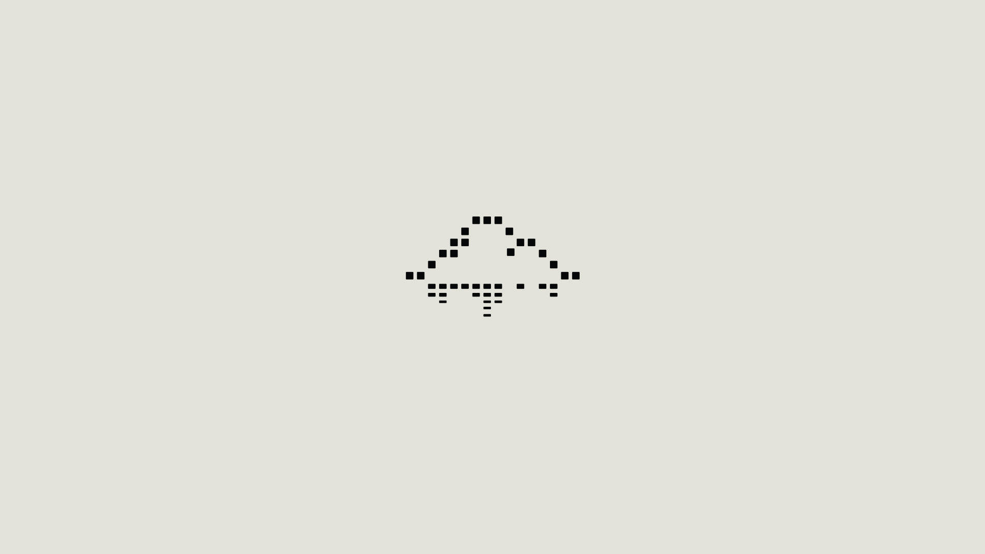 Pixel Cloud Minimalist Aesthetic Laptop Wallpaper